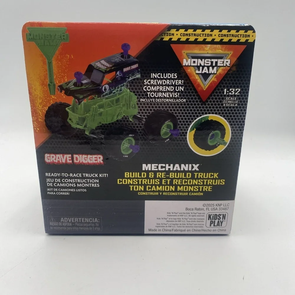 Monster Jam‎ Mechanix Grave Digger Build & Rebuild 1:32 Race Truck Kit